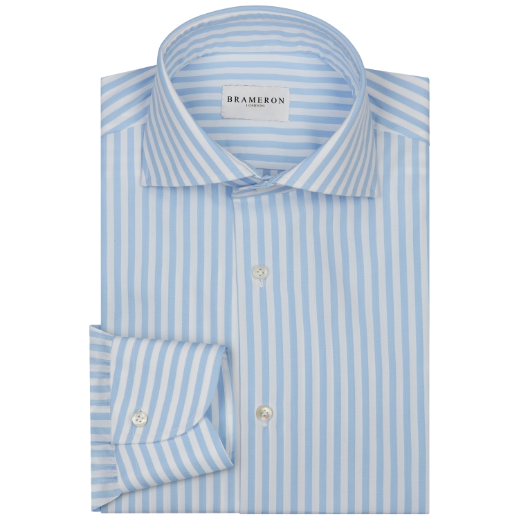 Classic wide spread collar shirt