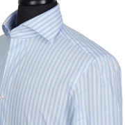 Classic wide spread collar shirt